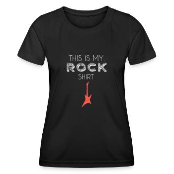 Jupe chemise - T-shirt sport Femme - noir - Devant - AI Model Female 172 light (172cm)
