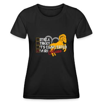 Aries I'm An Aries Horoscope - Women's Functional T-Shirt - black - Front - AI Model Female 172 light (172cm)