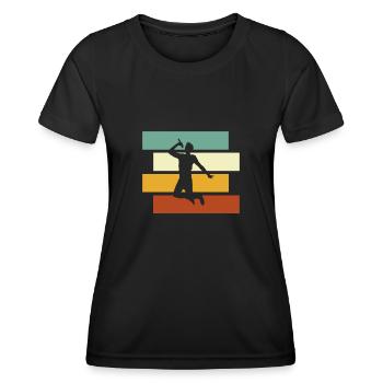 Singing Retro - Women's Functional T-Shirt - black - Front - AI Model Female 172 light (172cm)