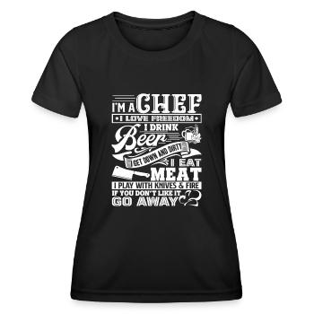 Chef I'm A Chef - Women's Functional T-Shirt - black - Front - AI Model Female 172 light (172cm)