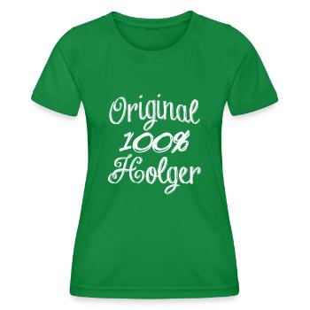 Original 100% Holger - T-shirt sport Femme - vert - Devant - AI Model Female 172 dark (172cm)