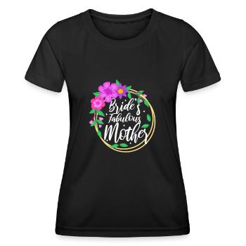 Brides fabulous mother - Frauen Funktions-T-Shirt - Schwarz - Vorne - AI Model Female 172 light (172cm)
