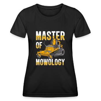 Lawn mowing Lawn mowers Gardeners Horticulture - Women's Functional T-Shirt - black - Front - AI Model Female 172 light (172cm)