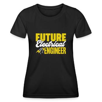 Electrical Engineer Future Electrical Engineer - Women's Functional T-Shirt - black - Front - AI Model Female 172 light (172cm)