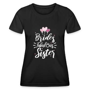 Brides fabulous sister - Frauen Funktions-T-Shirt - Schwarz - Vorne - AI Model Female 172 light (172cm)