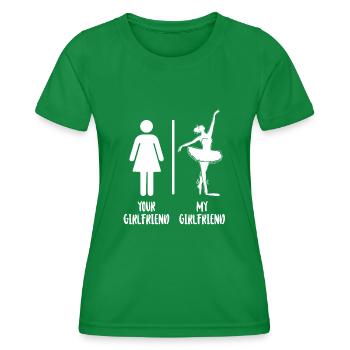 Ballet Danseuse Danse Ballerine - T-shirt sport Femme - vert - Devant - AI Model Female 172 dark (172cm)