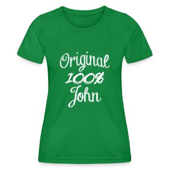 Original 100% John - Frauen Funktions-T-Shirt - Kelly Green - Vorne - AI Model Female 172 dark (172cm)