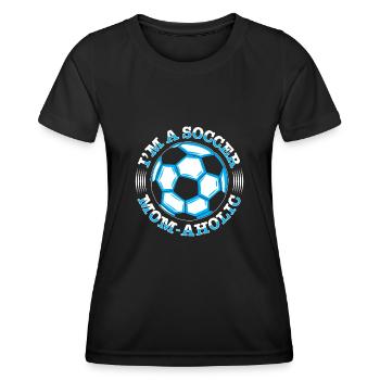 Fußball-Mutter Gameday Soccer Mom - Frauen Funktions-T-Shirt - Schwarz - Vorne - AI Model Female 172 light (172cm)