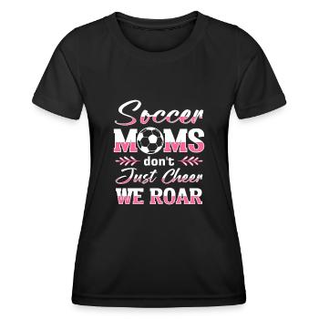 Fußball-Mutter Gameday Soccer Mom - Frauen Funktions-T-Shirt - Schwarz - Vorne - AI Model Female 172 light (172cm)