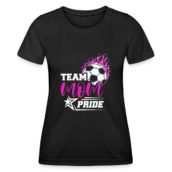 Fußball-Mutter Gameday Soccer Mom - Frauen Funktions-T-Shirt - Schwarz - Vorne - AI Model Female 172 light (172cm)