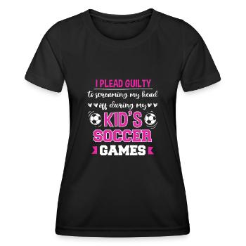 Fußball-Mutter Gameday Soccer Mom - Frauen Funktions-T-Shirt - Schwarz - Vorne - AI Model Female 172 light (172cm)