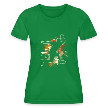 Ping-pong - T-shirt sport Femme - vert - Devant - AI Model Female 172 dark (172cm)