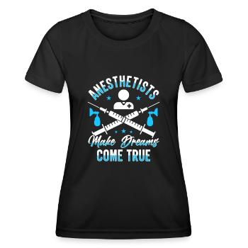 Anesthesiologist Anesthesia Anesthesiology Anesthesiologist - Women's Functional T-Shirt - black - Front - AI Model Female 172 light (172cm)