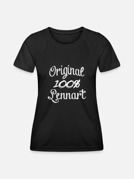 Original 100% Lennart - Frauen Funktions-T-Shirt - Schwarz