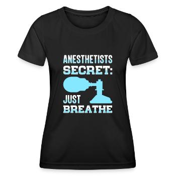 Anesthesiologist Anesthesia Anesthesiology Anesthesiologist - Women's Functional T-Shirt - black - Front - AI Model Female 172 light (172cm)