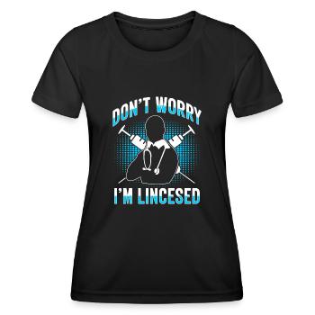 Anesthesiologist Anesthesia Anesthesiology Anesthesiologist - Women's Functional T-Shirt - black - Front - AI Model Female 172 light (172cm)
