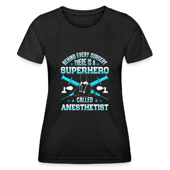 Anesthesiologist Anesthesia Anesthesiology Anesthesiologist - Women's Functional T-Shirt - black - Front - AI Model Female 172 light (172cm)