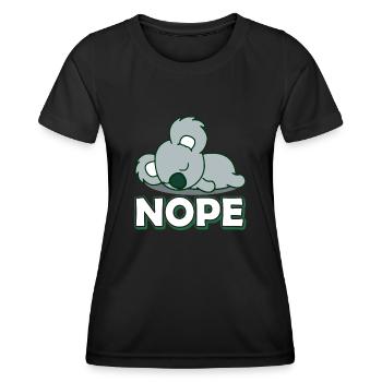 Koala Koala Nope - Women's Functional T-Shirt - black - Front - AI Model Female 172 light (172cm)