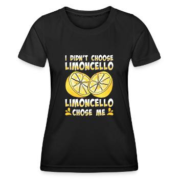 Amateur de limoncello italien - T-shirt sport Femme - noir - Devant - AI Model Female 172 light (172cm)