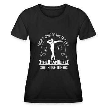 Claquettes Claquettes Chaussures de claquettes Instructeurs de claquettes - T-shirt sport Femme - noir - Devant - AI Model Female 172 light (172cm)