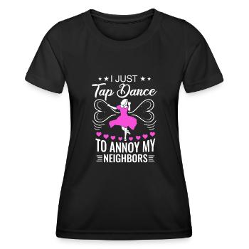 Tap Dancer Tap Dance Shoes Tap Dance Instructor - Women's Functional T-Shirt - black - Front - AI Model Female 172 light (172cm)