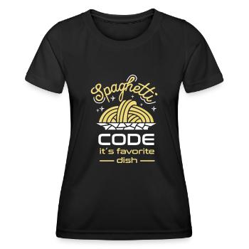 Computer programming - Women's Functional T-Shirt - black - Front - AI Model Female 172 light (172cm)
