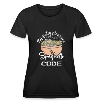 Programmation - T-shirt sport Femme - noir - Devant - AI Model Female 172 light (172cm)