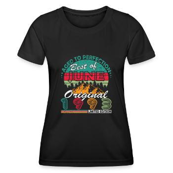 June 1993 Anniversary Juni 1993 Juni - Women's Functional T-Shirt - black - Front - AI Model Female 172 light (172cm)