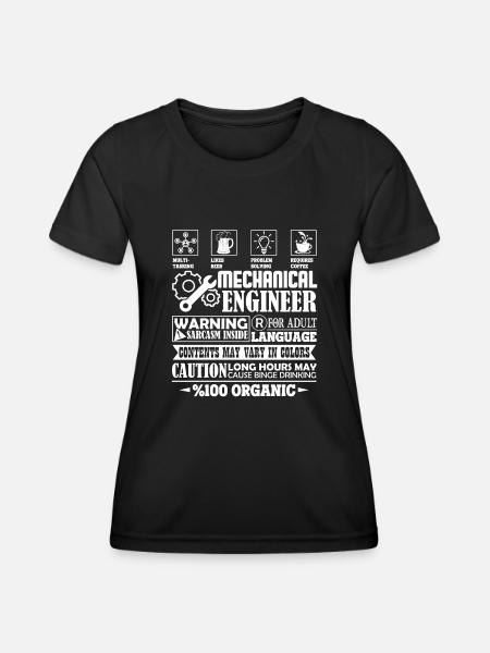 Mechanical Engineer Mechanical Engineer Jobs - Women's Functional T-Shirt - black