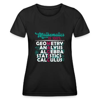 Mathematician Mathematician Mathematics Is Magic - Women's Functional T-Shirt - black - Front - AI Model Female 172 light (172cm)