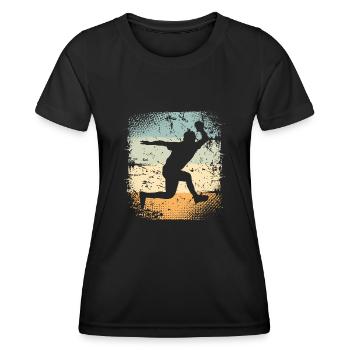 Table tennis - Women's Functional T-Shirt - black - Front - AI Model Female 172 light (172cm)