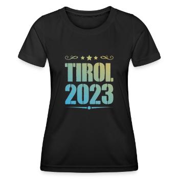 Tyrol 2023 - T-shirt sport Femme - noir - Devant - AI Model Female 172 light (172cm)