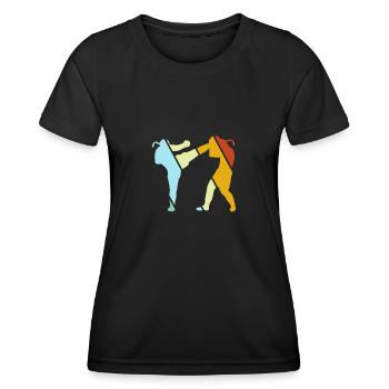Martial Arts Retro - Women's Functional T-Shirt - black - Front - AI Model Female 172 light (172cm)