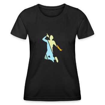 Singing Retro - Women's Functional T-Shirt - black - Front - AI Model Female 172 light (172cm)