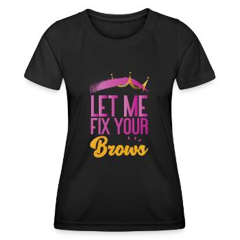 Esthéticienne Esthéticienne Soins de la Peau - T-shirt sport Femme - noir - Devant - AI Model Female 172 light (172cm)