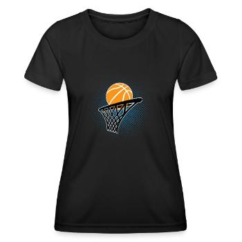 Basketball Basketballer - Frauen Funktions-T-Shirt - Schwarz - Vorne - AI Model Female 172 light (172cm)