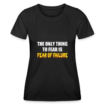 Atychiphobie Graphique Atychiphobie Conscience - T-shirt sport Femme - noir - Devant - AI Model Female 172 light (172cm)