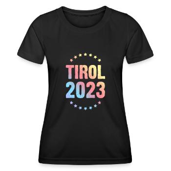Tyrol 2023 - T-shirt sport Femme - noir - Devant - AI Model Female 172 light (172cm)