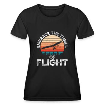 Experience the thrill of the - Women's Functional T-Shirt - black - Front - AI Model Female 172 light (172cm)
