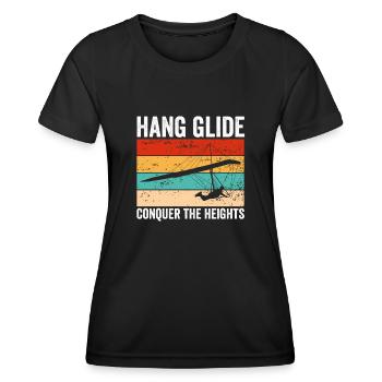 Drachenfliegen In Die Höhe - Frauen Funktions-T-Shirt - Schwarz - Vorne - AI Model Female 172 light (172cm)