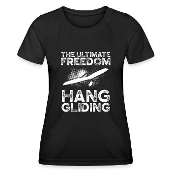Die Ultimative Freiheit - Frauen Funktions-T-Shirt - Schwarz - Vorne - AI Model Female 172 light (172cm)