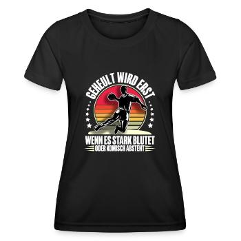 Handball Handballer - Frauen Funktions-T-Shirt - Schwarz - Vorne - AI Model Female 172 light (172cm)