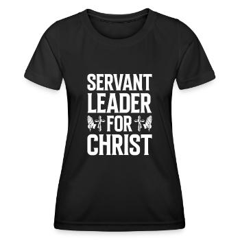 Église Diacre Religion Foi chrétienne Église - T-shirt sport Femme - noir - Devant - AI Model Female 172 light (172cm)