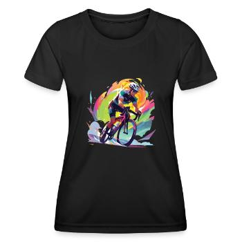 Vélo de route Vélo de route Vélo de route Vélo pour hommes - T-shirt sport Femme - noir - Devant - AI Model Female 172 light (172cm)