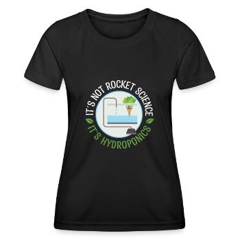 Hydrophonics Farmer Horticulture Agriculture - Women's Functional T-Shirt - black - Front - AI Model Female 172 light (172cm)