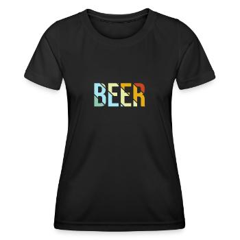 Beer Retro - Women's Functional T-Shirt - black - Front - AI Model Female 172 light (172cm)