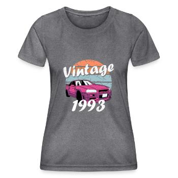1993 - Né en 1993 - T-shirt sport Femme - mélange sombre  - Devant - AI Model Female 172 light (172cm)