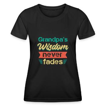 Bester Opa Aller Zeiten Großvater Gramps - Frauen Funktions-T-Shirt - Schwarz - Vorne - AI Model Female 172 light (172cm)