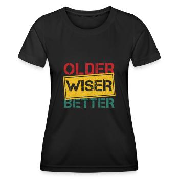 Bester Opa Aller Zeiten Großvater Gramps - Frauen Funktions-T-Shirt - Schwarz - Vorne - AI Model Female 172 light (172cm)