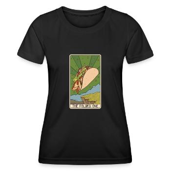 Tarot Card Reader Taco Lover Taco Eater Mexican - Women's Functional T-Shirt - black - Front - AI Model Female 172 light (172cm)